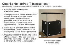 IPT - IsoPac T Tabletop Isolation Booth for Podcasting & Translation - 24” W x 18” D x 36” H - 50% Volume Reduction