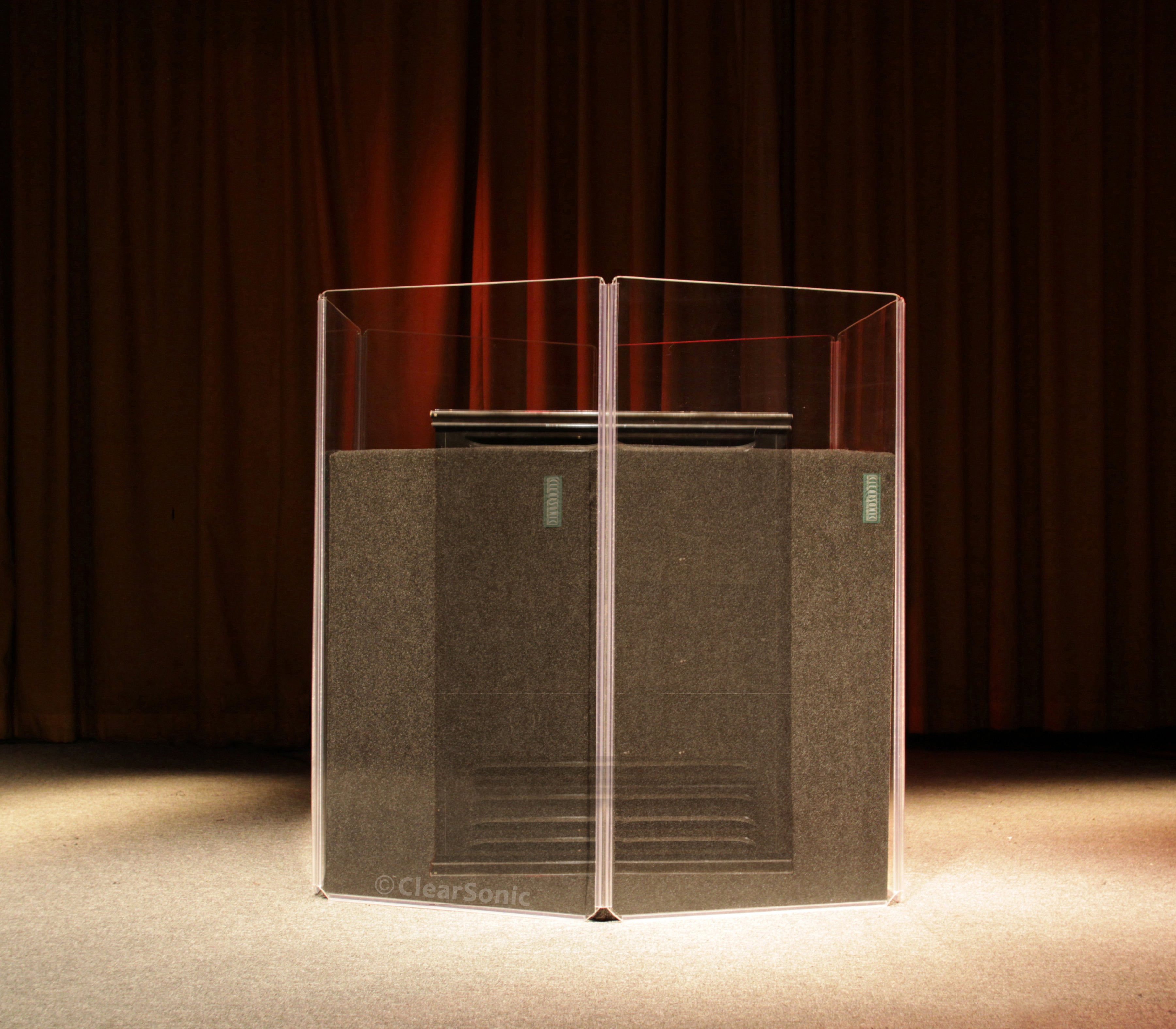 A2448x1 - 4 ft. Tall, Acrylic Drum Shield - Single Panel with