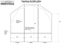 SL7266 - 6’ W x 5.5’ L x 1.6” D - 3-Piece LidPac for Isolation Booths